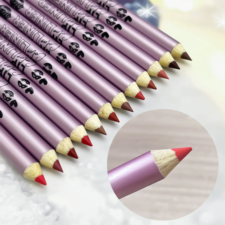 12pc Matte Lip Liners Set