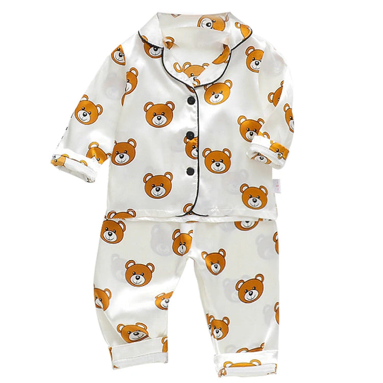 long sleeve trousers Pajama suit Boys and girls' 0-4-year kids