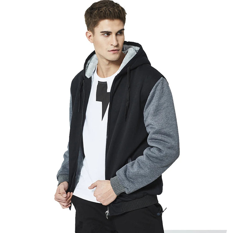 Fleece Long Sleeve Winter Jackets for Men