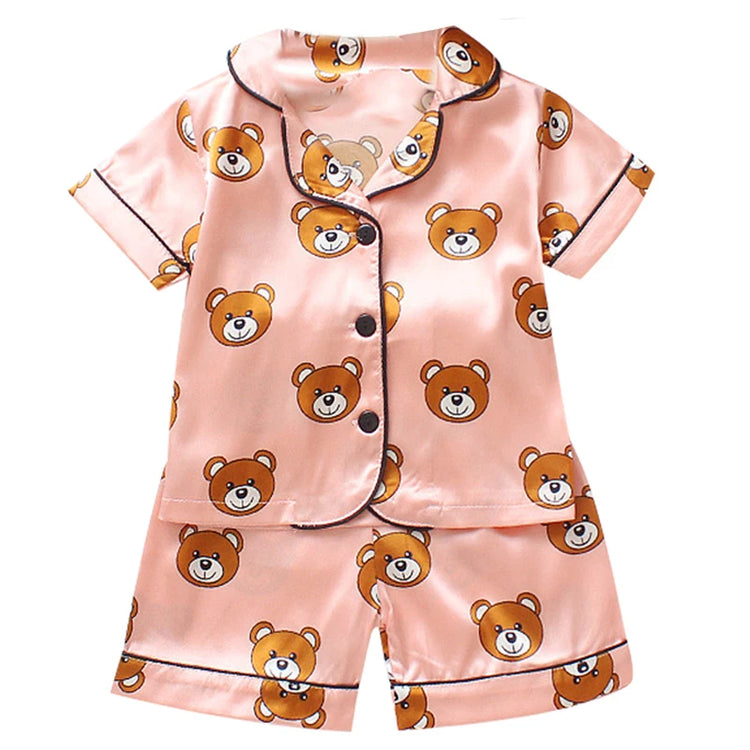 long sleeve trousers Pajama suit Boys and girls' 0-4-year kids