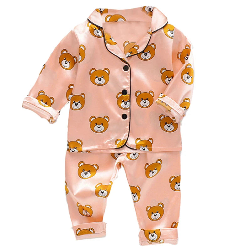 long sleeve trousers Pajama suit Boys and girls' 0-4-year kids