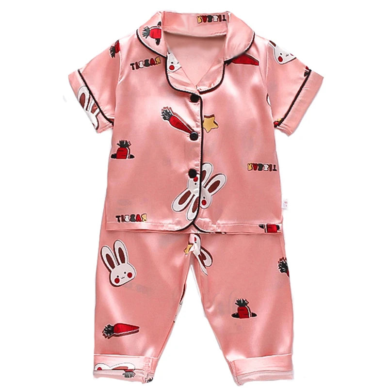 long sleeve trousers Pajama suit Boys and girls' 0-4-year kids