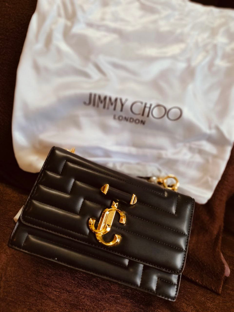 Luxury look Jimmy Choo Design Black color Purse