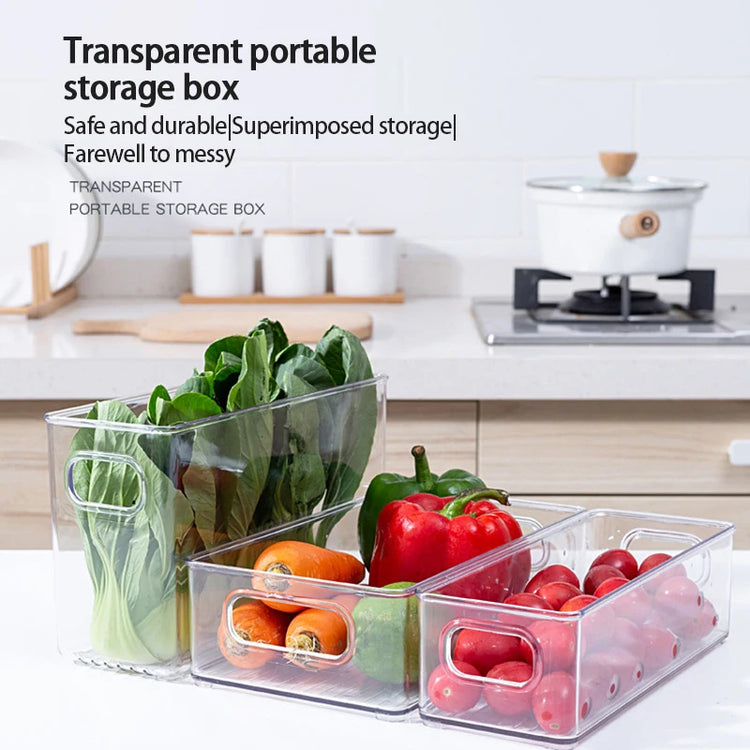 Fridge Food Storage Box With Handle 1pc