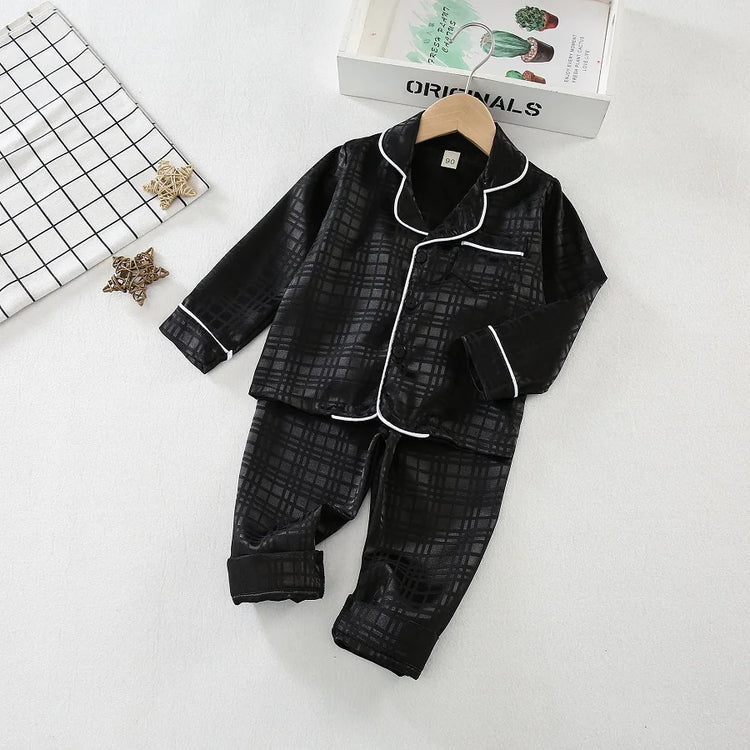 long sleeve trousers Pajama suit Boys and girls' 0-4-year kids