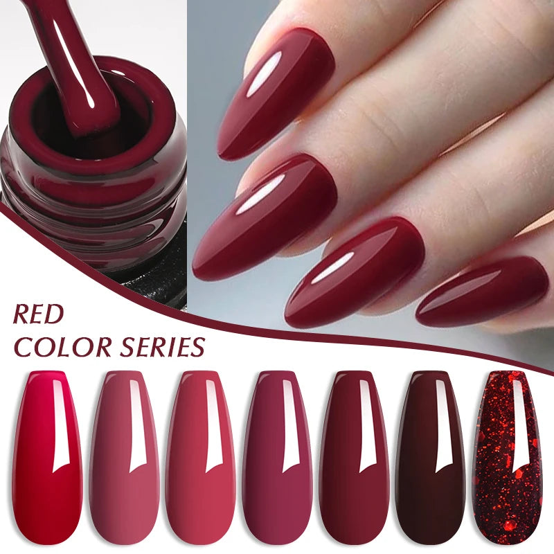 Red Gel Nail Polish 7ML