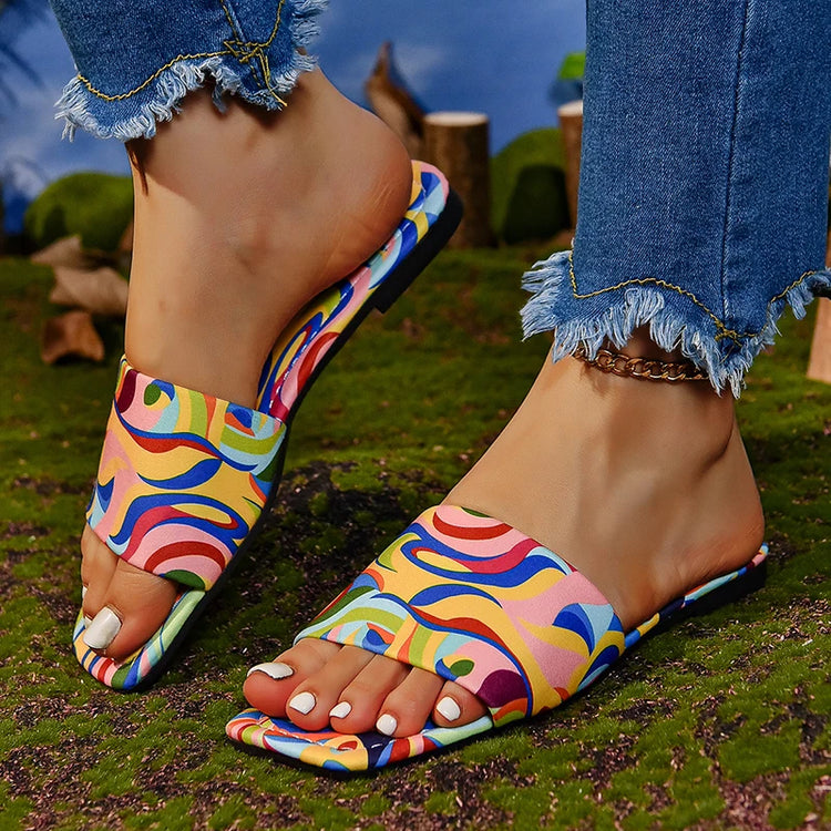 Colorful Korean Slippers for Women