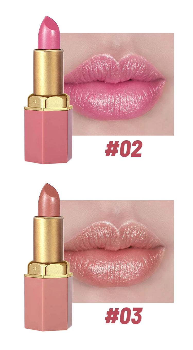 Gold Bar Tube Matte Lipstick 6 Colors