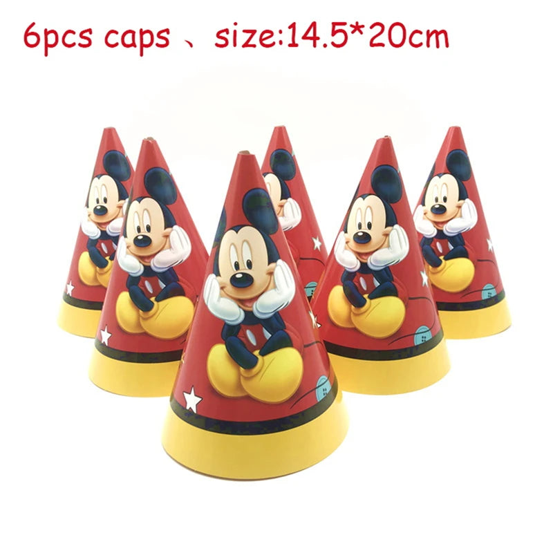 Mickey Mouse Birthday Party Decorations Paper Napkin Plate Cup for Kids