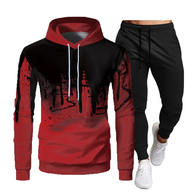 Autumn and Winter Hoodie Suit Men's  Jogging Suit