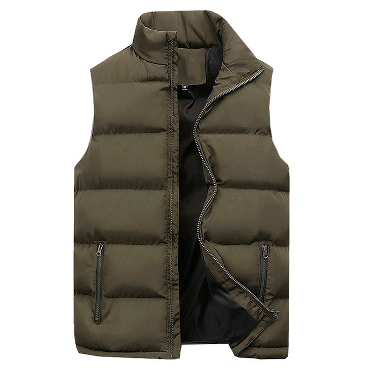 Winter Men Vest Cotton Casual Sleeveless