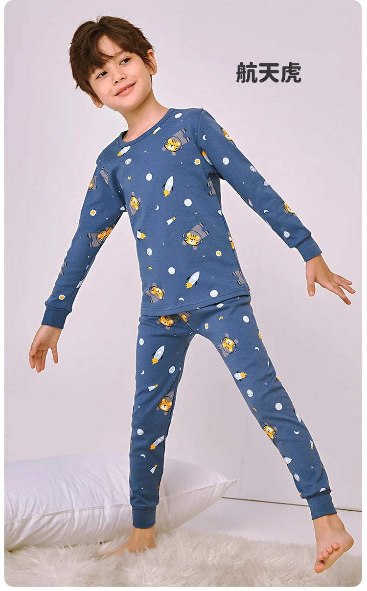 Sleepwear Cotton Pyjamas Sets For Kids boy & girl