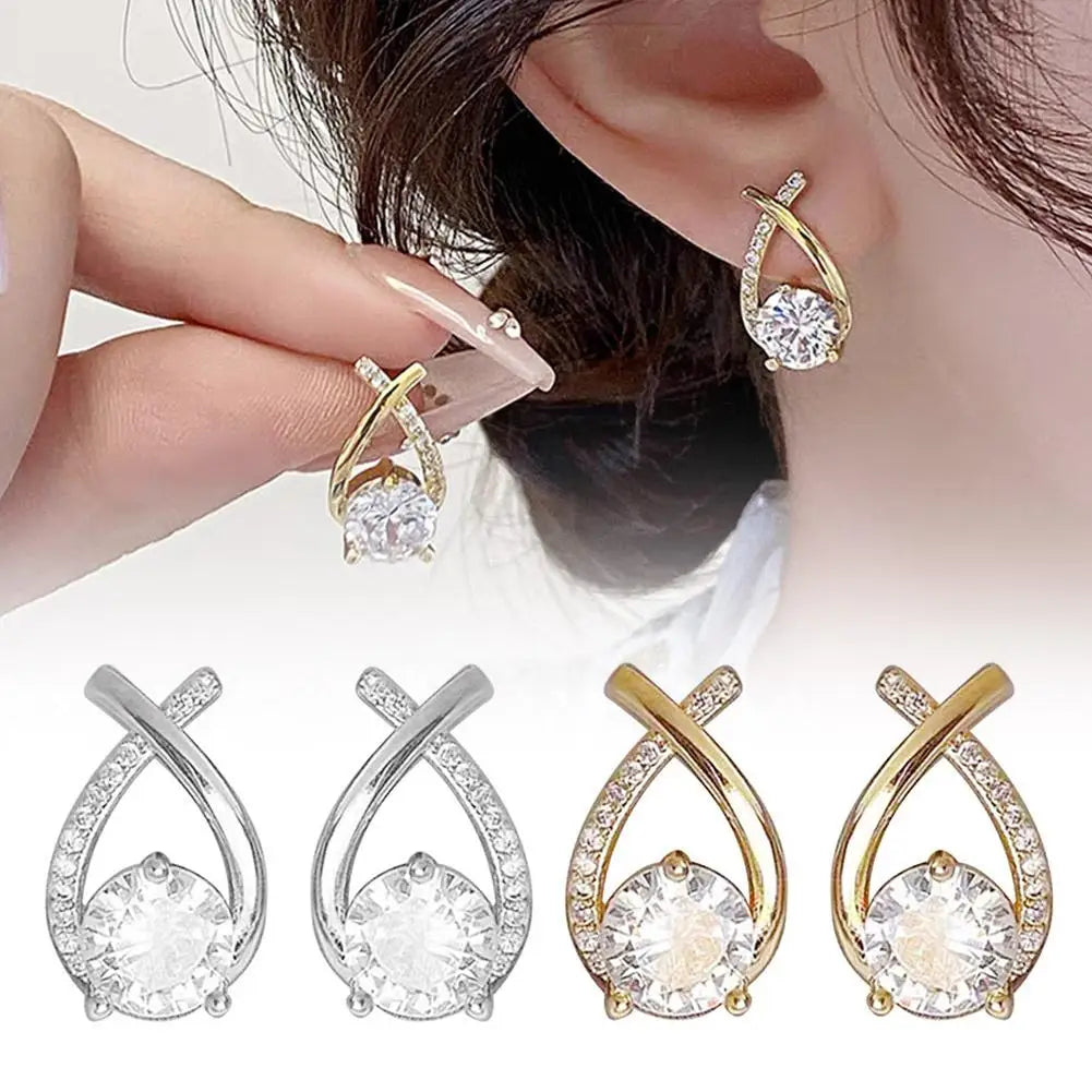 Fashion Cross Stud Earrings For Women