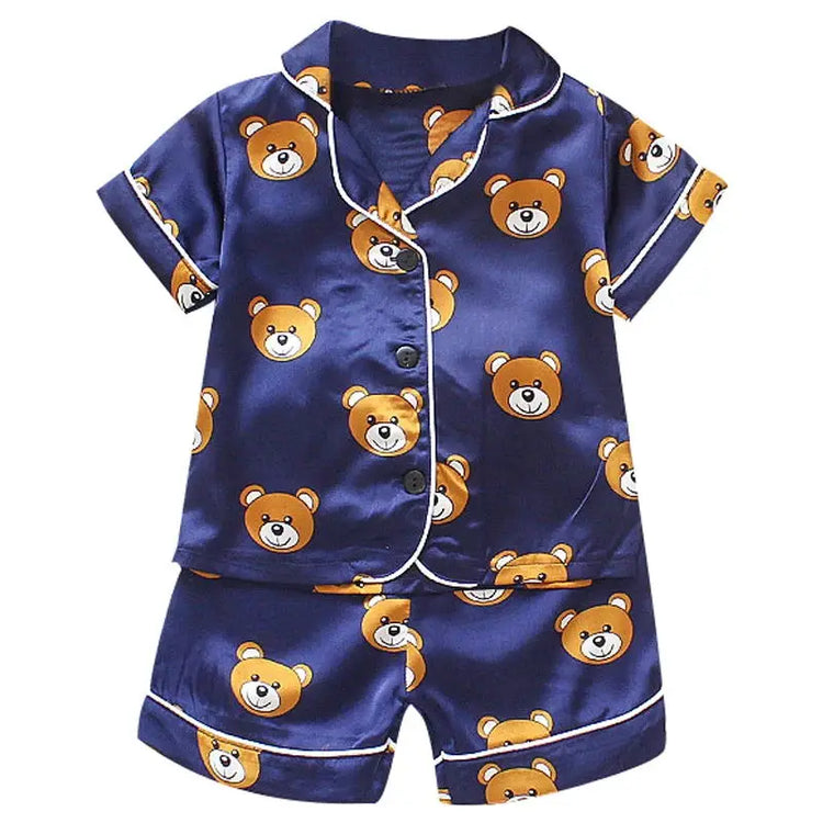 long sleeve trousers Pajama suit Boys and girls' 0-4-year kids