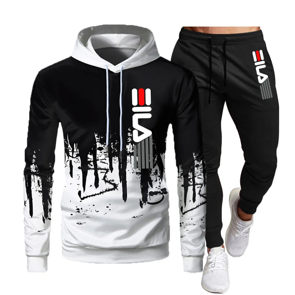 Autumn and Winter Hoodie Suit Men's  Jogging Suit