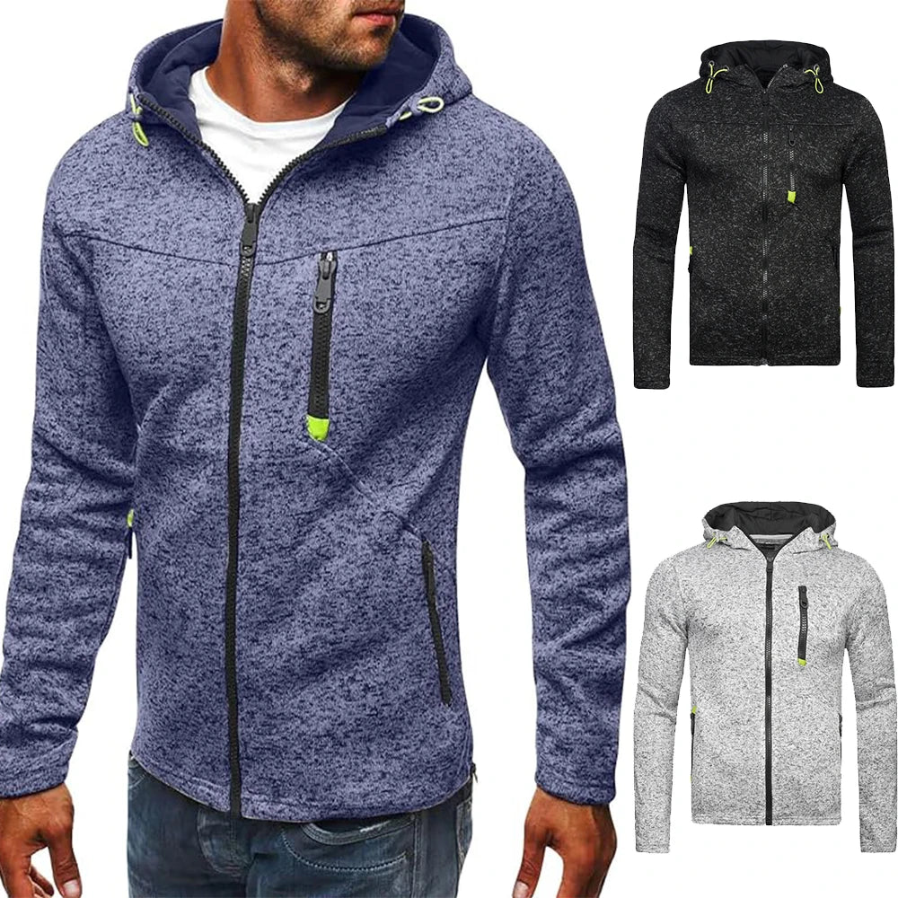 Men's Hoodie with Side Zipper Pockets