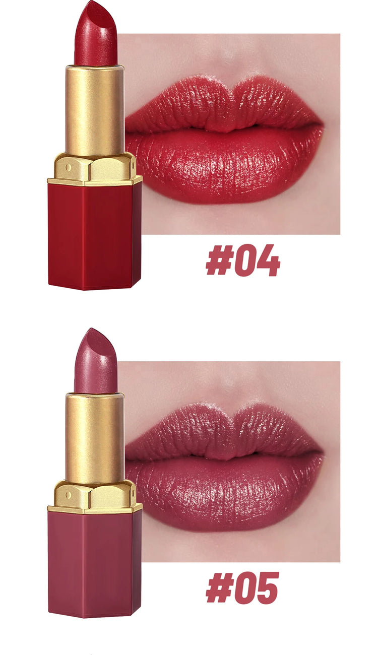 Gold Bar Tube Matte Lipstick 6 Colors