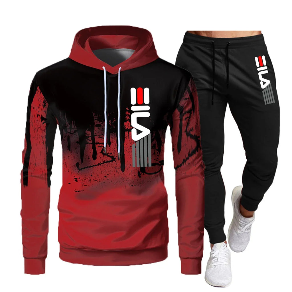 Autumn and Winter Hoodie Suit Men's  Jogging Suit