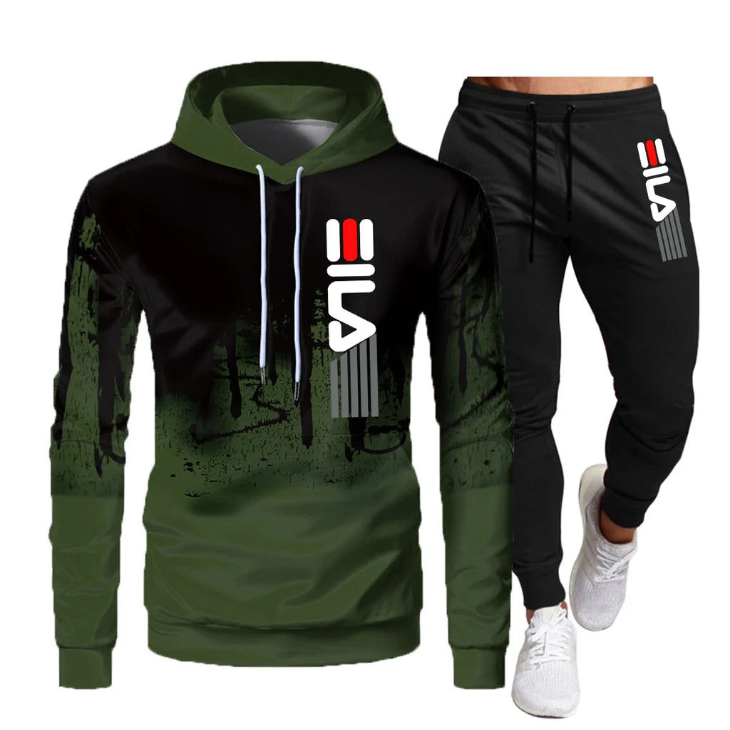 Autumn and Winter Hoodie Suit Men's  Jogging Suit