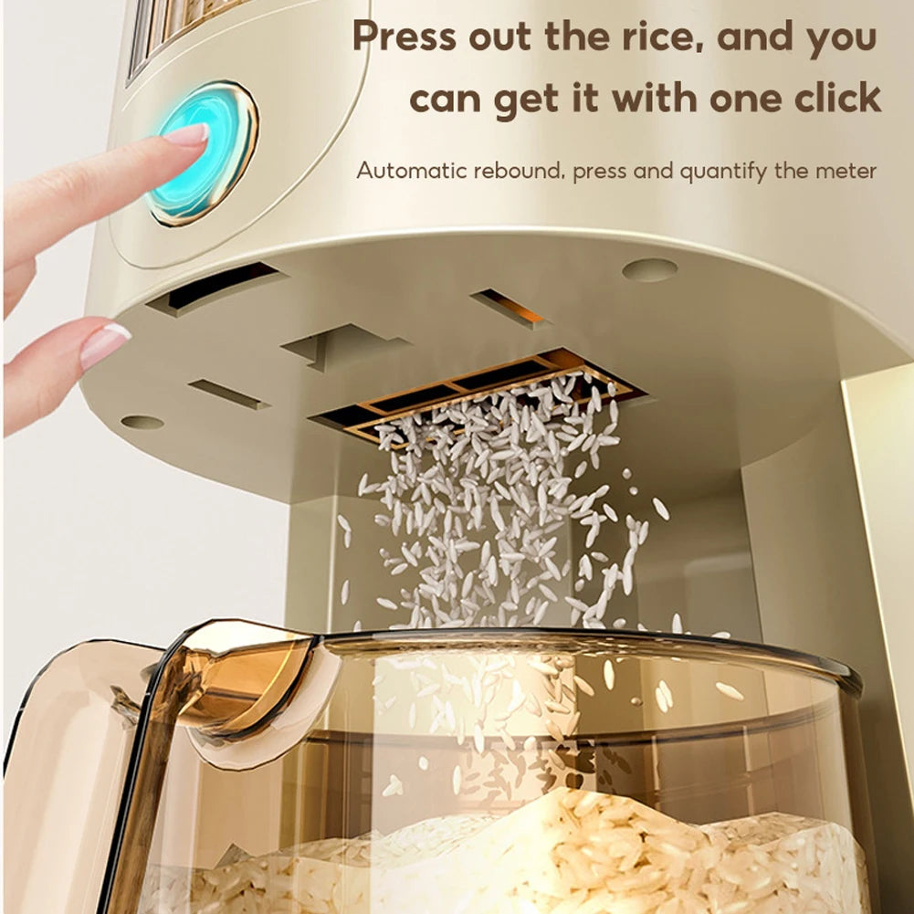 5KG Automatic Rice Dispenser Large Capacity Rice Storage Box Keep Dry Food Dispenser