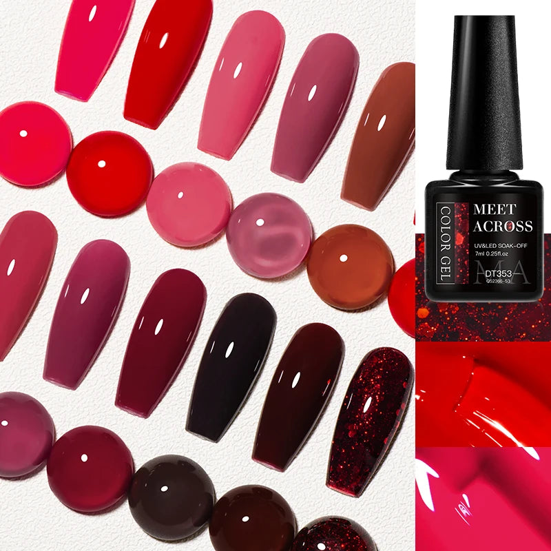 Red Gel Nail Polish 7ML