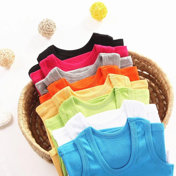 Kids Underwear Boys Vests Children  2 to 12Y