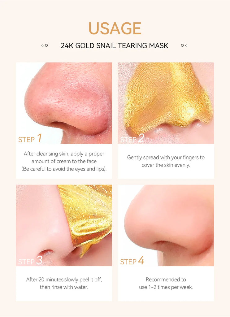 Peeling Face Mask Anti Wrinkle 24K Gold