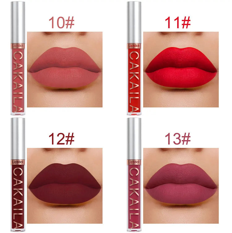 Nude Lip Gloss Matte Velvet Lipstick Waterproof  10pcs/set