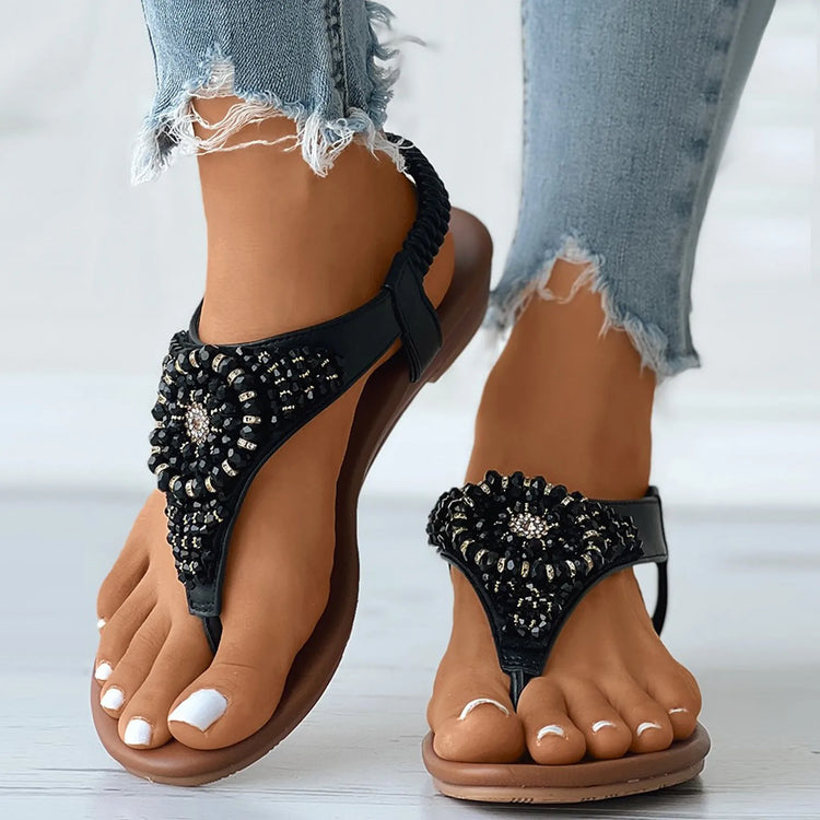 Bohemian Style Flat Sandals for Women - Ashmeetdesigns 