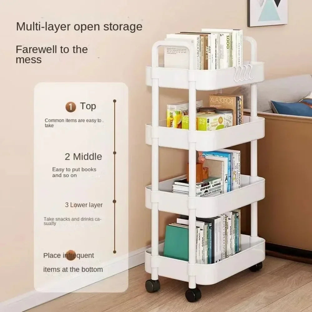 Multi-Layer Trolley Rack Kitchen Bedroom - Ashmeetdesigns 