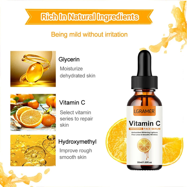 Vitamin C Facial Essence  Dark Spot Remover  Facial Skin Care 30ml