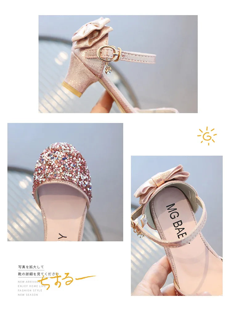 Crystal High Heels Girl sandal kids