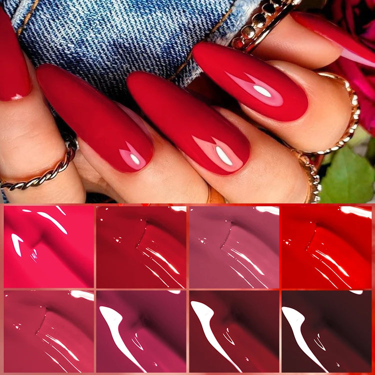 Red Gel Nail Polish 7ML