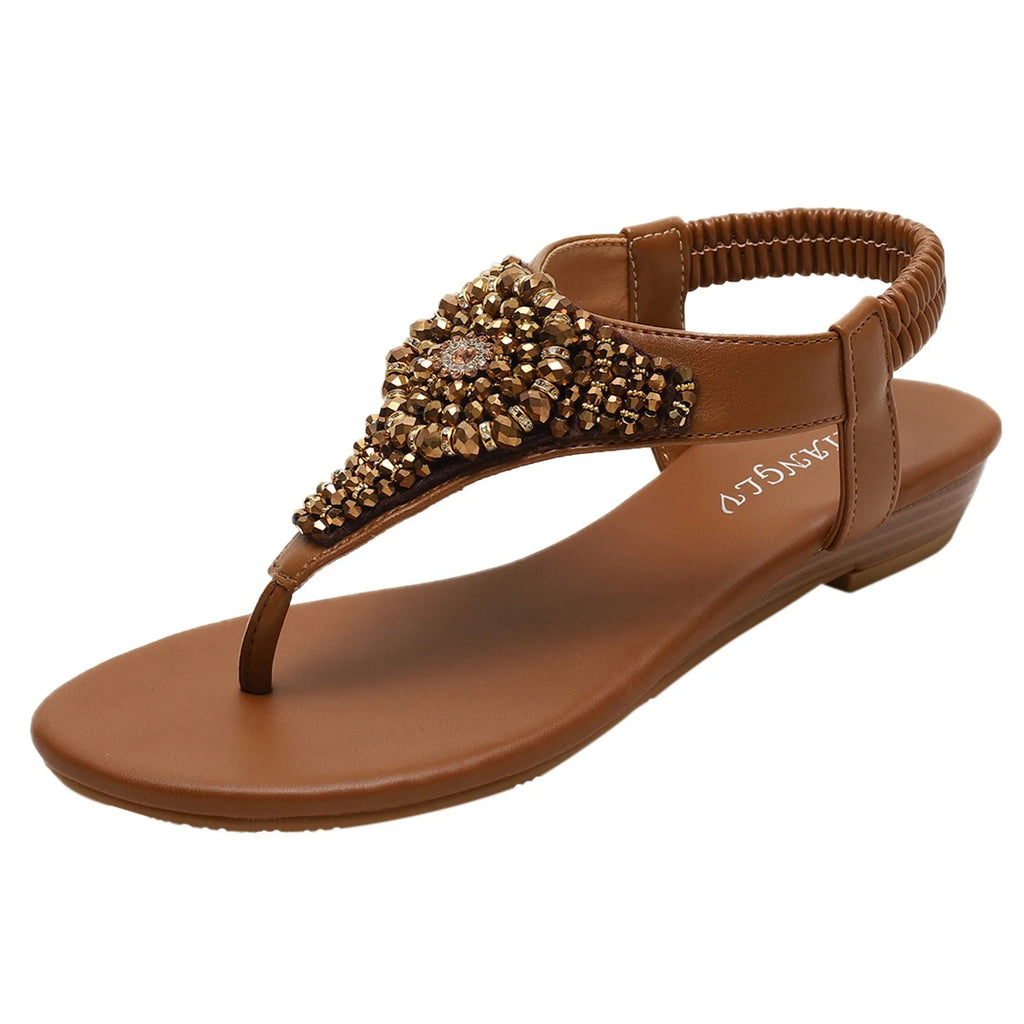 Bohemian Style Flat Sandals for Women - Ashmeetdesigns 