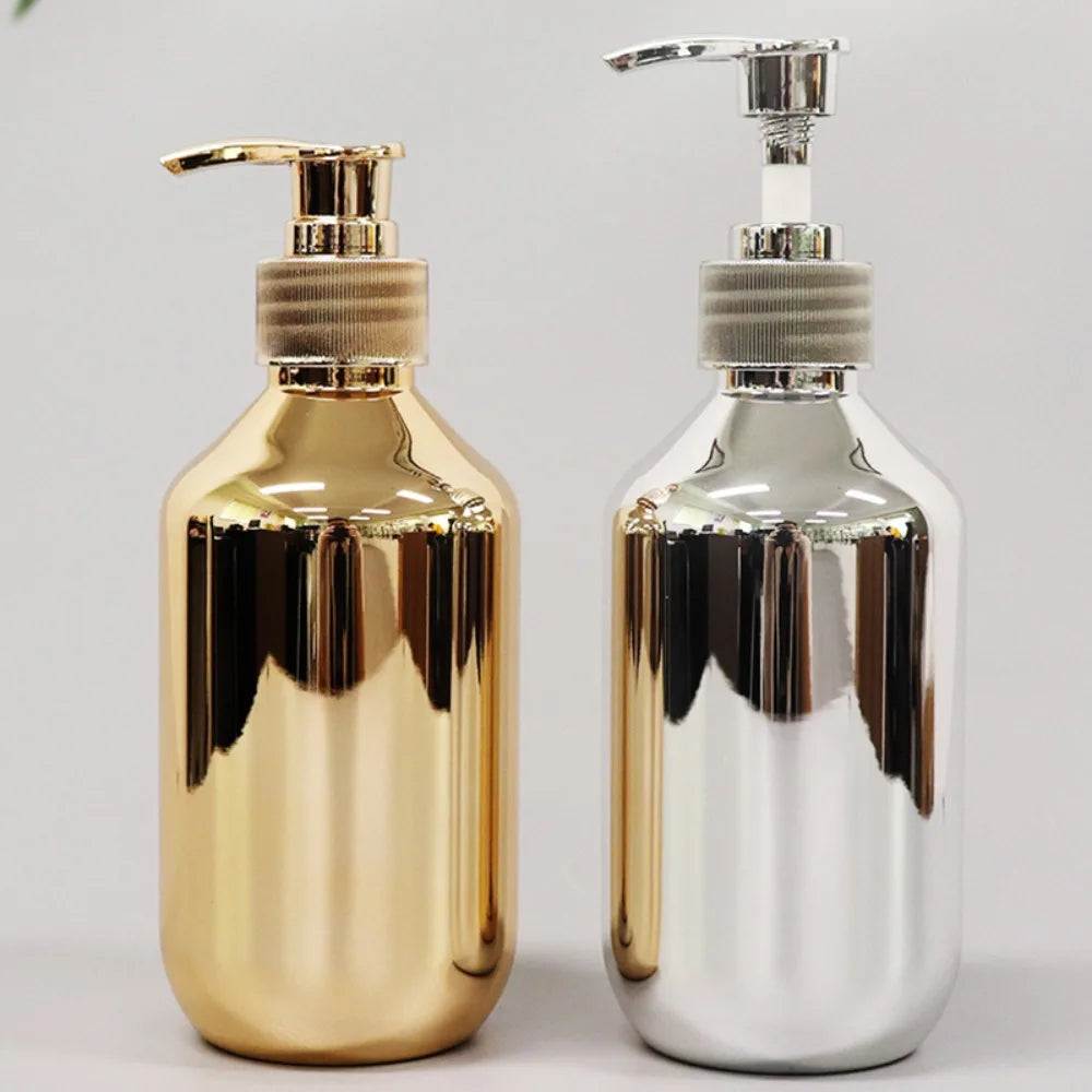 Rust-proof Gold Chrome Plastic Body Hand Soap Dispensers  Bathroom - Ashmeetdesigns 