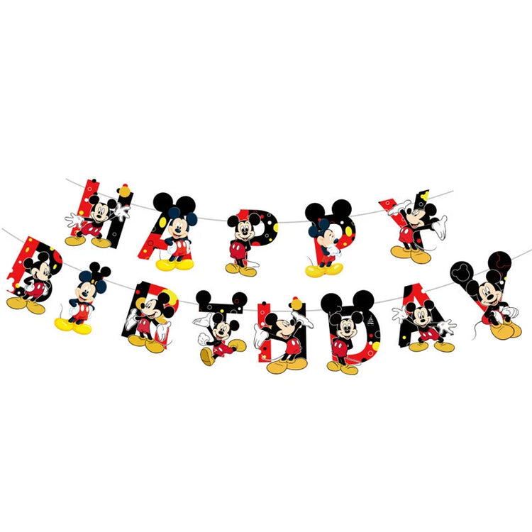 Mickey Mouse Birthday Party Decorations Paper Napkin Plate Cup for Kids