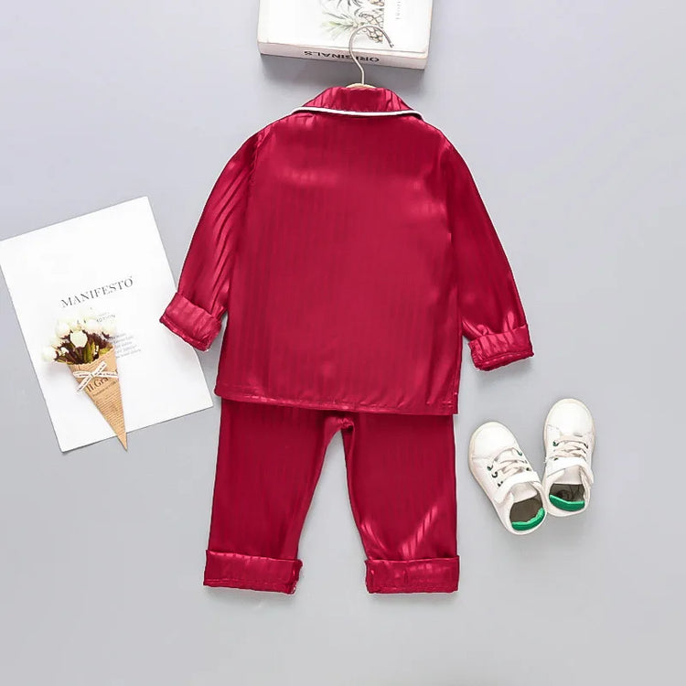 long sleeve trousers Pajama suit Boys and girls' 0-4-year kids