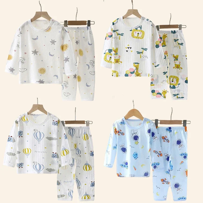 Autumn winter Tops Pants Suits Sets Cotton Kids Clothes