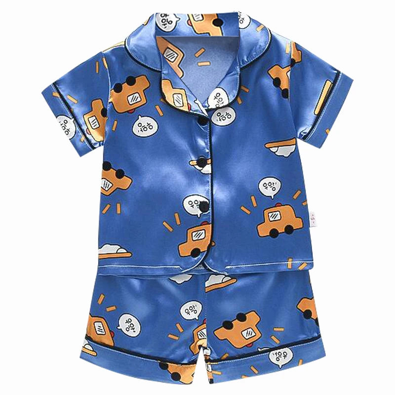 long sleeve trousers Pajama suit Boys and girls' 0-4-year kids