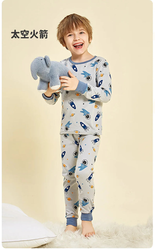 Sleepwear Cotton Pyjamas Sets For Kids boy & girl