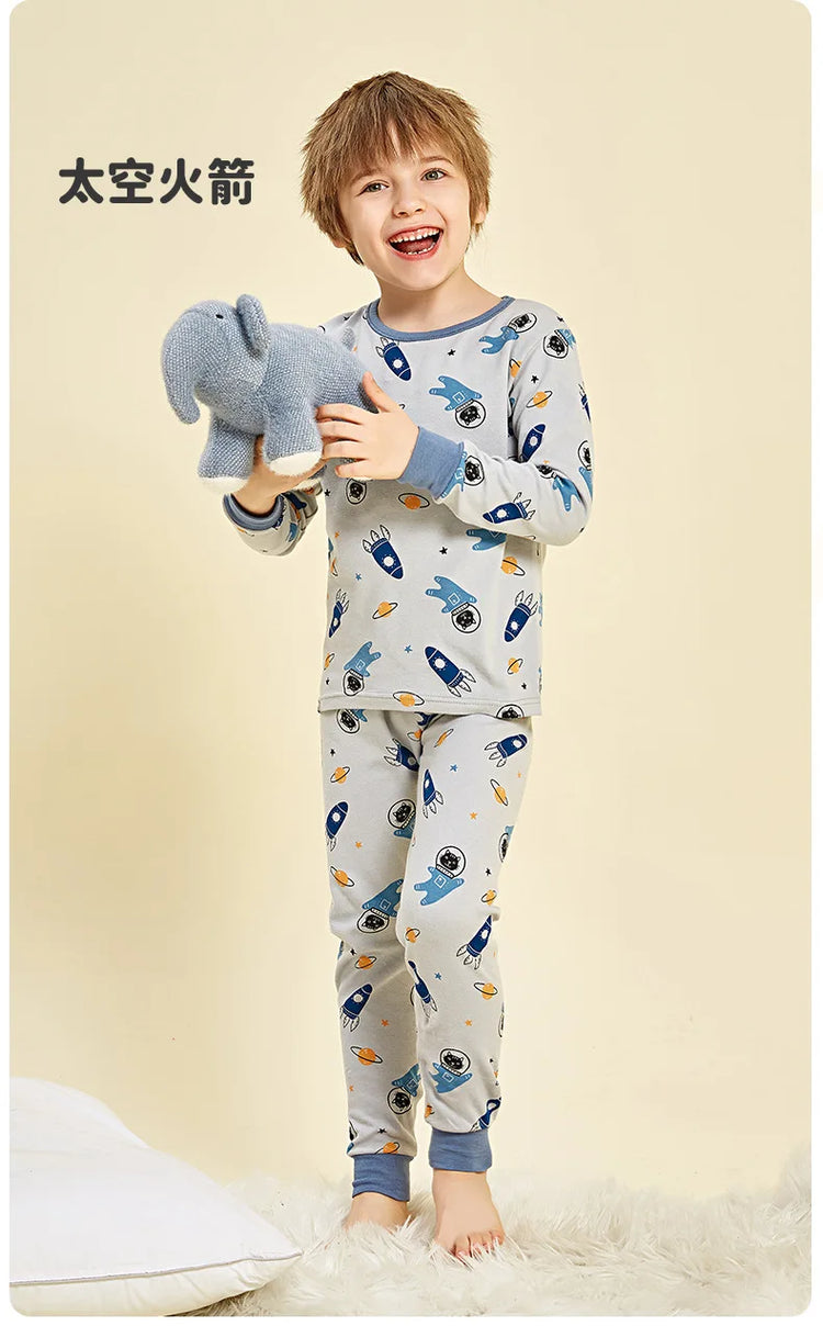 Sleepwear Cotton Pyjamas Sets For Kids boy & girl