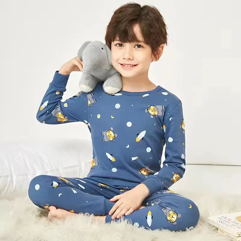 Sleepwear Cotton Pyjamas Sets For Kids boy & girl