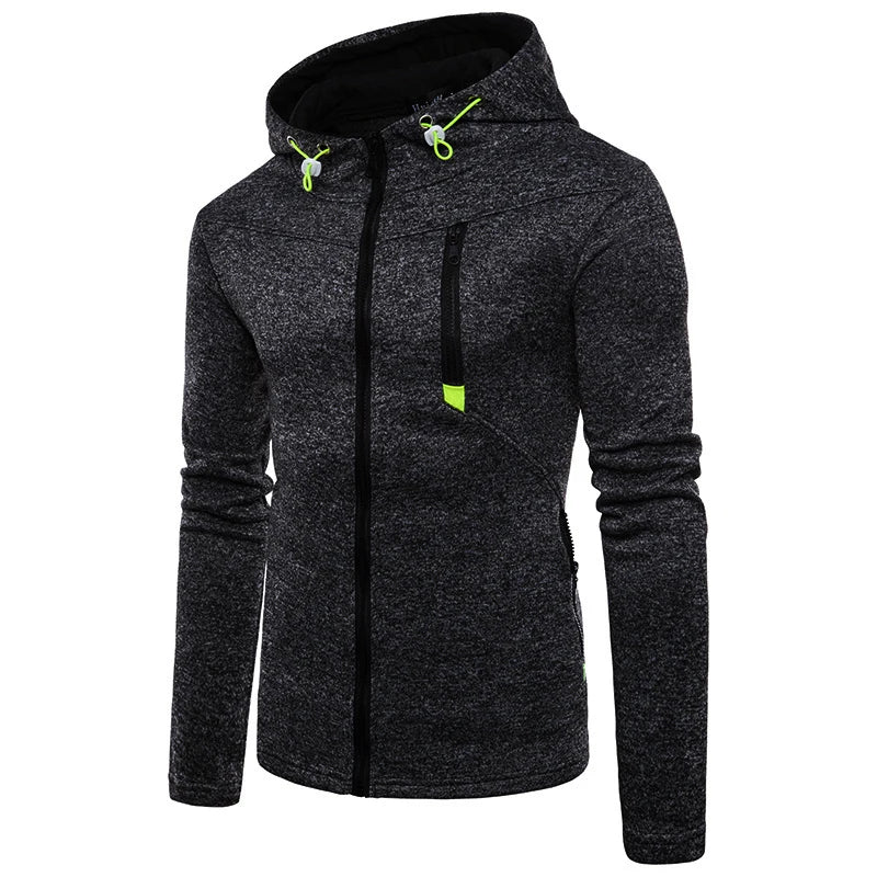 Men's Hoodie with Side Zipper Pockets