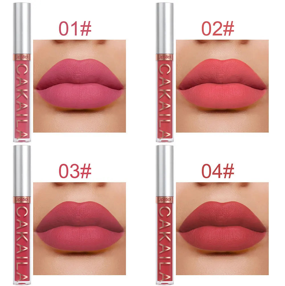 Nude Lip Gloss Matte Velvet Lipstick Waterproof  10pcs/set