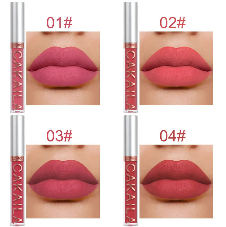 Nude Lip Gloss Matte Velvet Lipstick Waterproof  10pcs/set