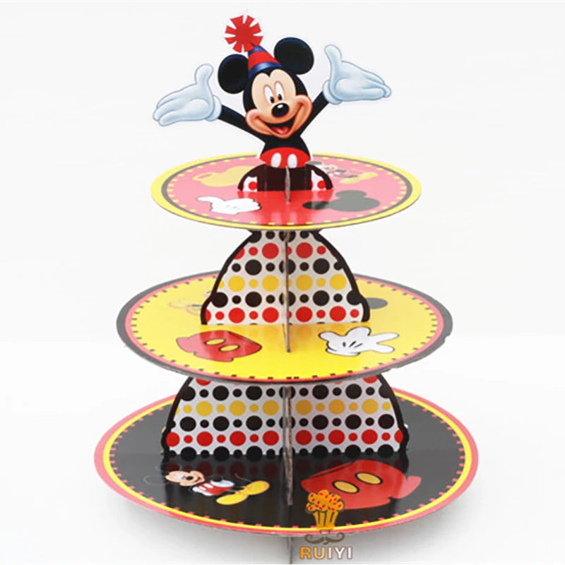 Mickey Mouse Birthday Party Decorations Paper Napkin Plate Cup for Kids