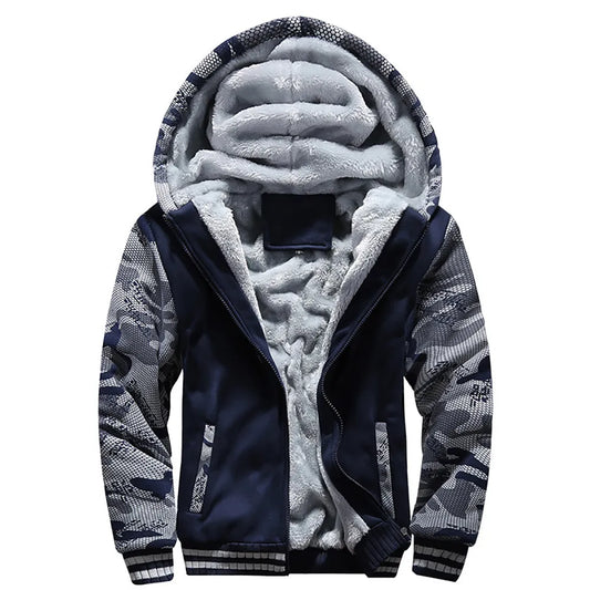 Fleece Long Sleeve Winter Jackets for Men