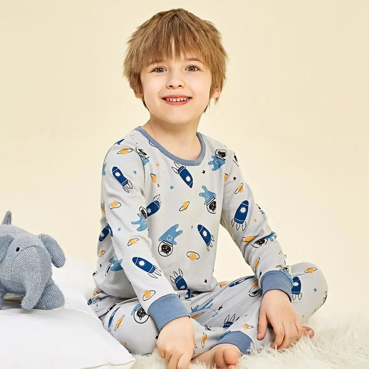 Sleepwear Cotton Pyjamas Sets For Kids boy & girl