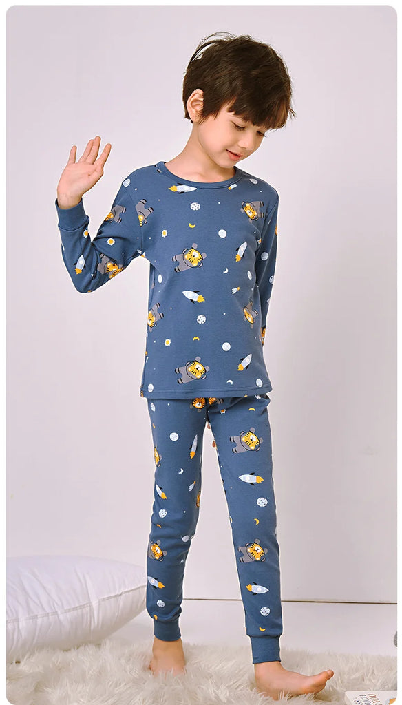 Sleepwear Cotton Pyjamas Sets For Kids boy & girl