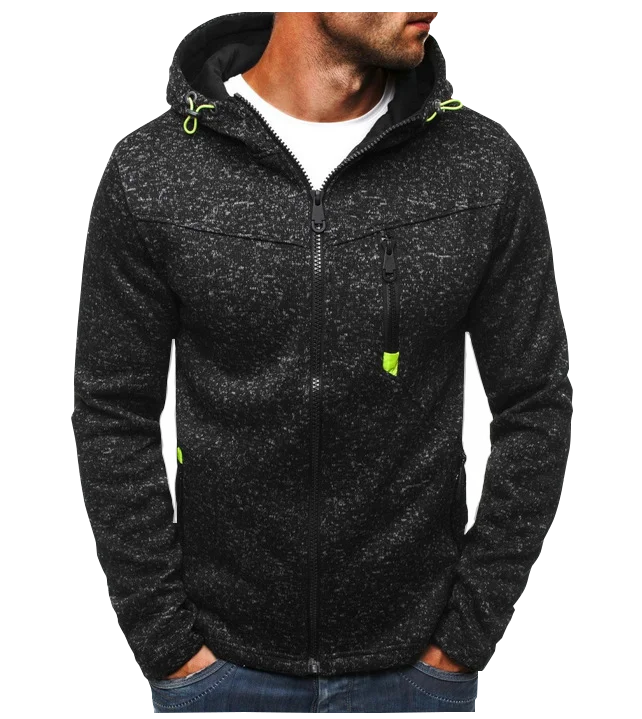 Men's Hoodie with Side Zipper Pockets